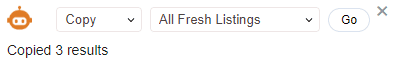 Copy all fresh listings 