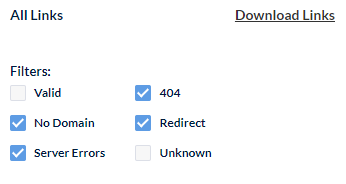 Download broken links 