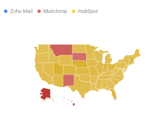 Interest by region