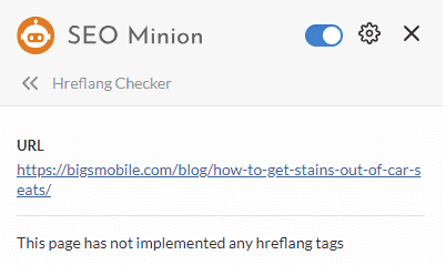 No hreflang tags on web page