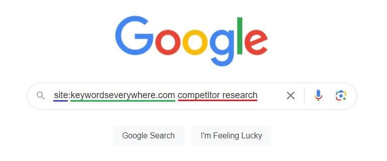 Google Search Operator for Keyword Research