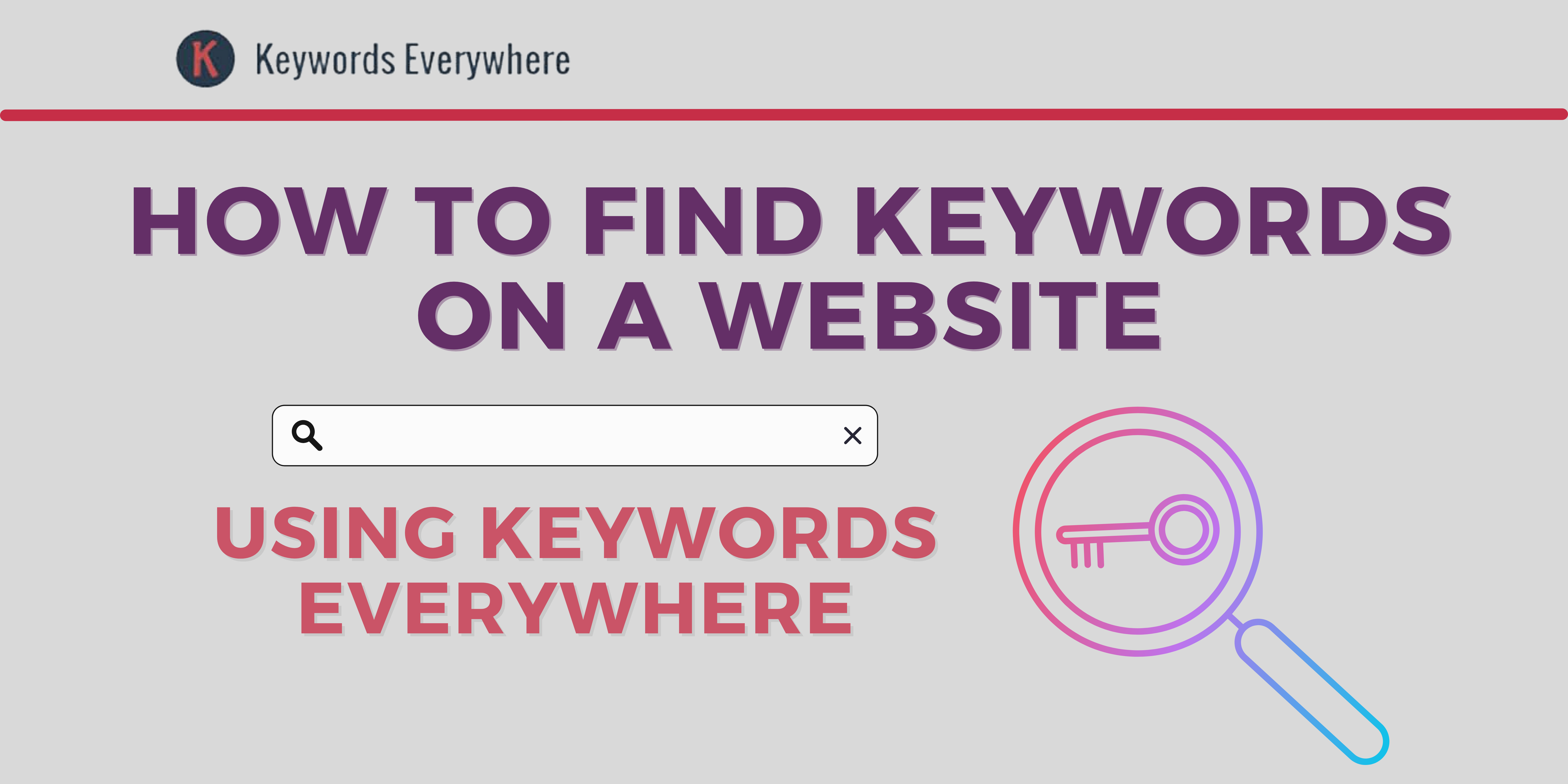 how to find keywords on a website