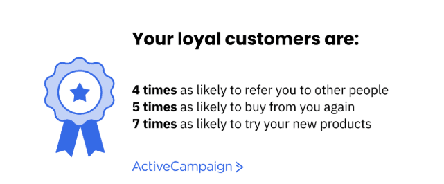 Loyal customers are more likely to buy again, forgive, refer others, and try new products