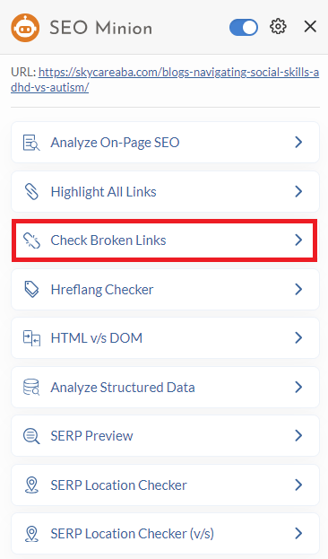 Check Broken Links