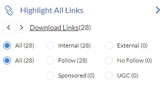 highligh all links seo minion