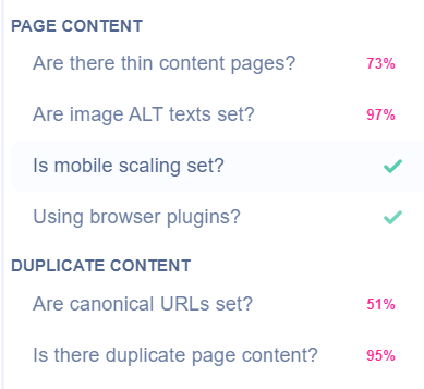 Content Analysis SEO Checker