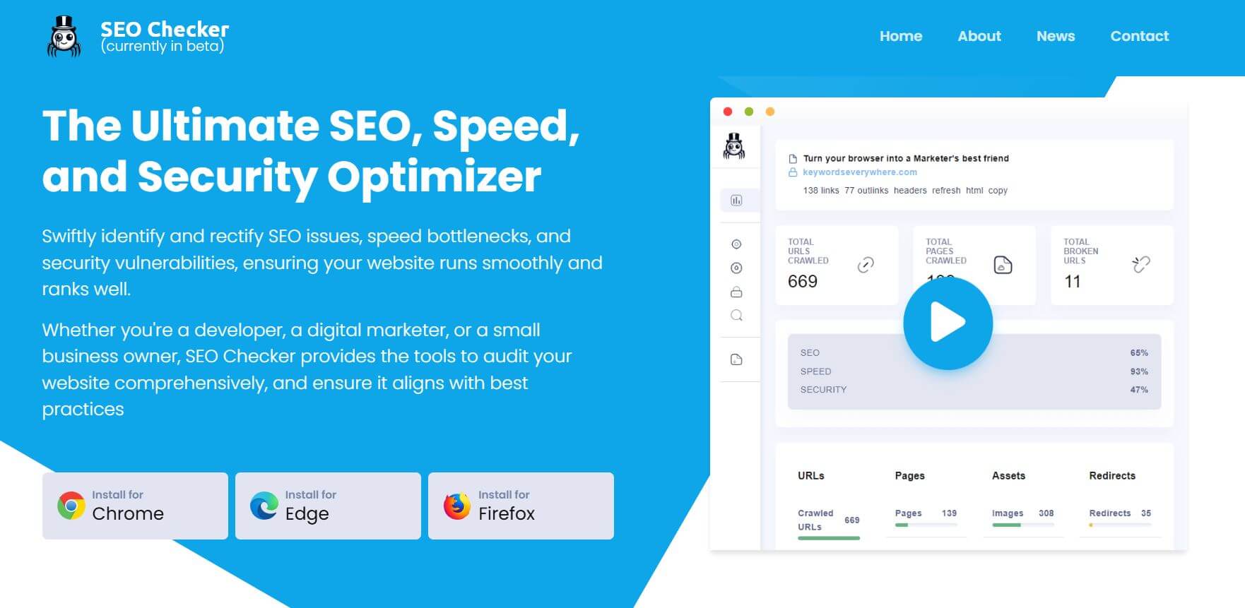 SEO Checker- Speed SEO and Security Optimizer