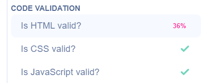 code validation