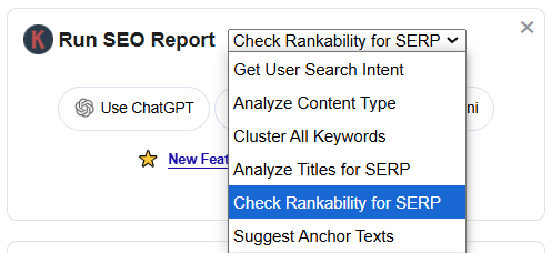 Check Rankability for SERP