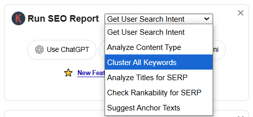 keyword cluster tool