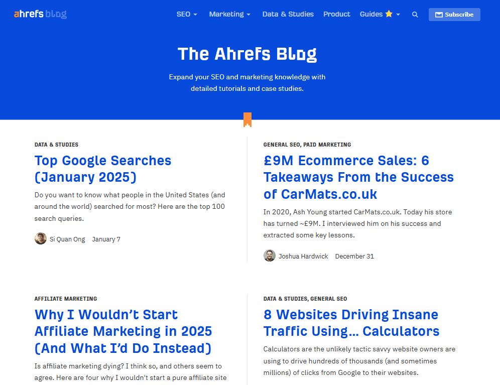 Ahrefs Blog