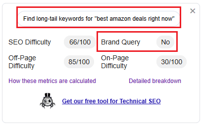 Amazon alternative keywords