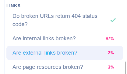 Fix broken links with SEO Checker