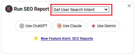 Get user search intent using Keywords Everywhere