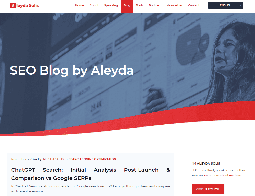 SEO Blog by Aleyda