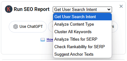 SEO Reports by Keywords Everywhere