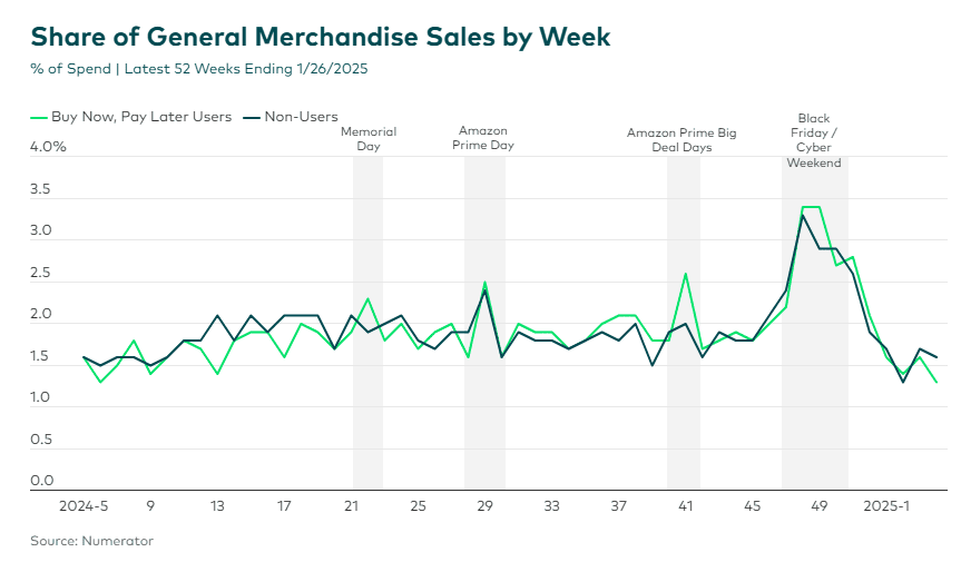 BNPL sales during holiday season