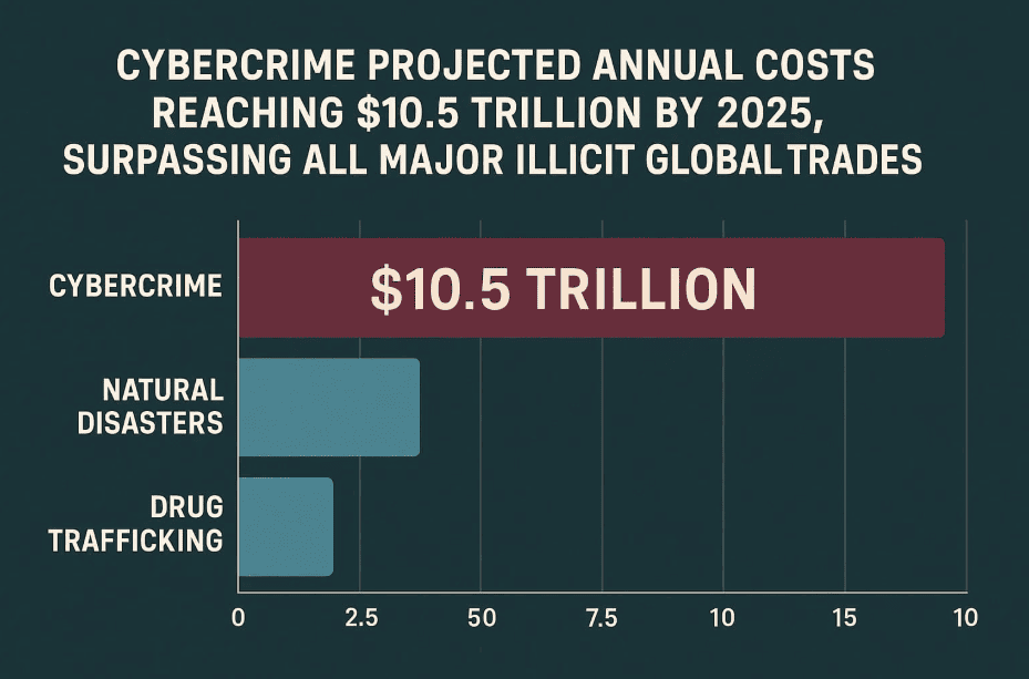 Cybercrime is projected to cost .5 trillion by 2025