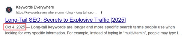content freshness tips