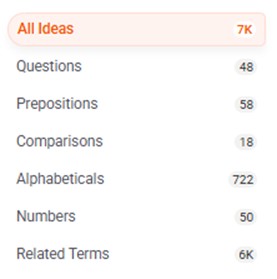 Keywords Everywhere Keyword Groupings