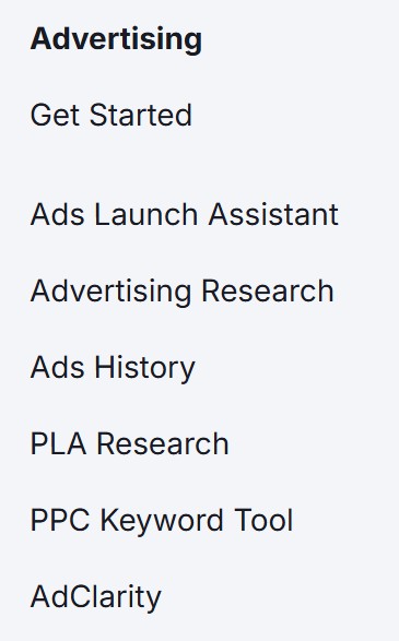 SE Ranking Ads Features