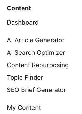 Semrush Content Dashboard