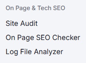Semrush Technical and On-page SEO