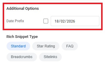 serp preview tool with date prefix
