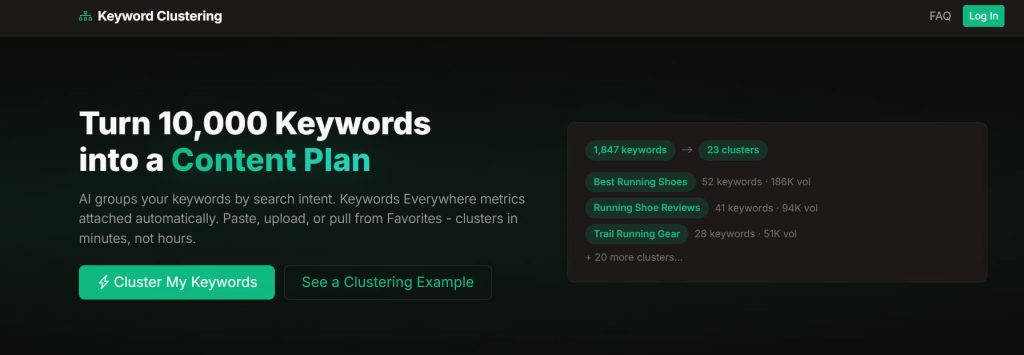 keyword clustering tool