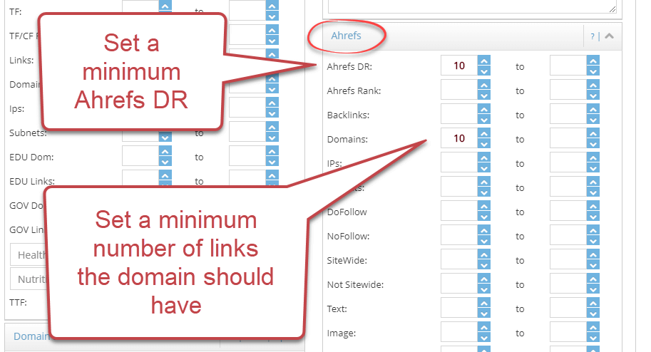 Ahrefs Metrics