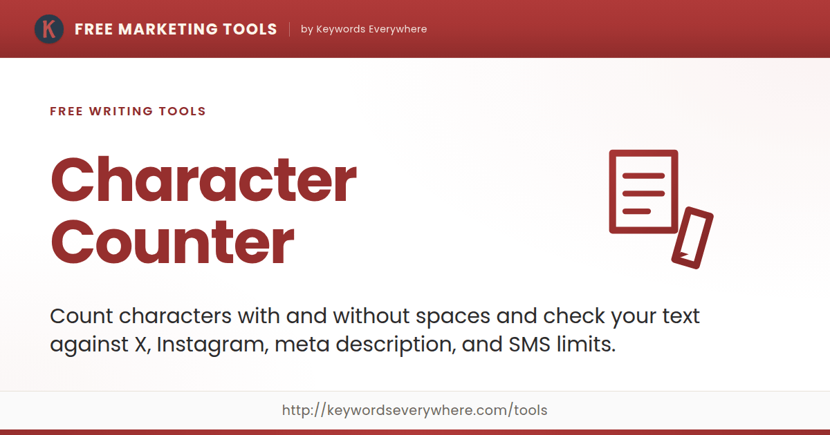 Character Counter - Free Online Character Count Tool