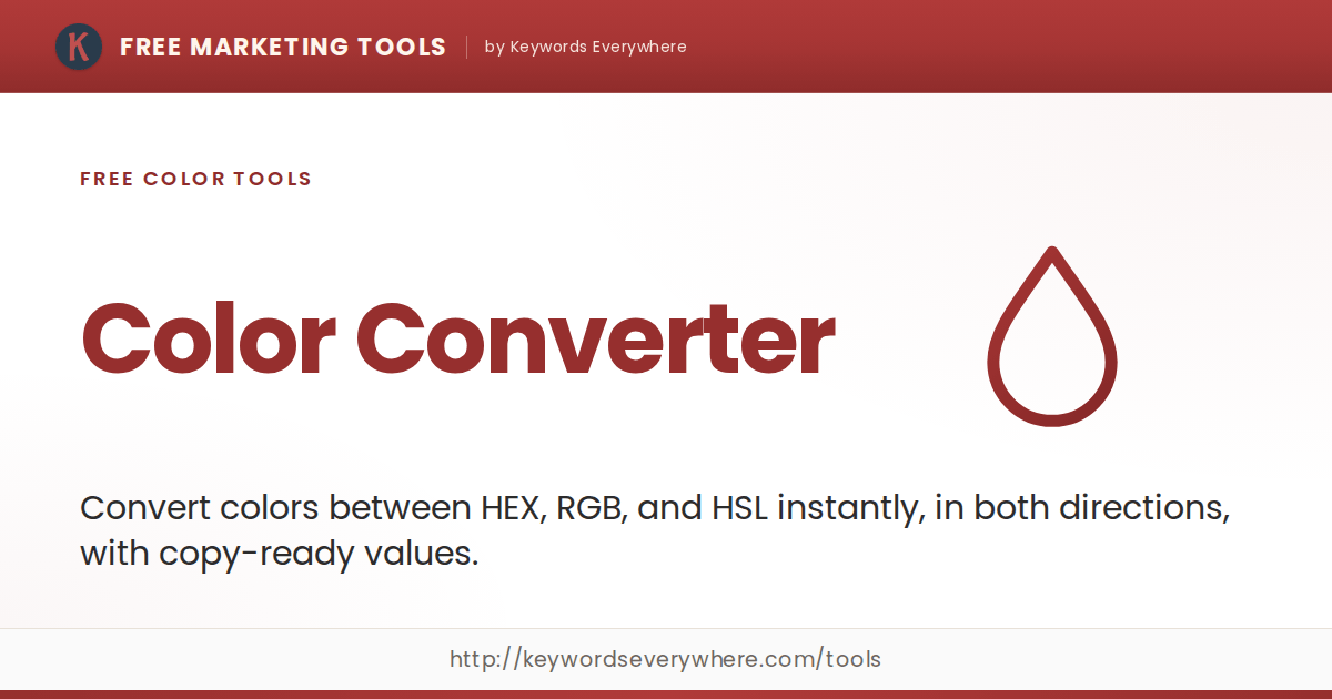 Color Converter - HEX to RGB & HSL