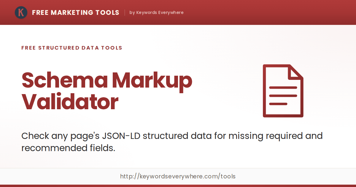 Schema Markup Validator - Check Structured Data