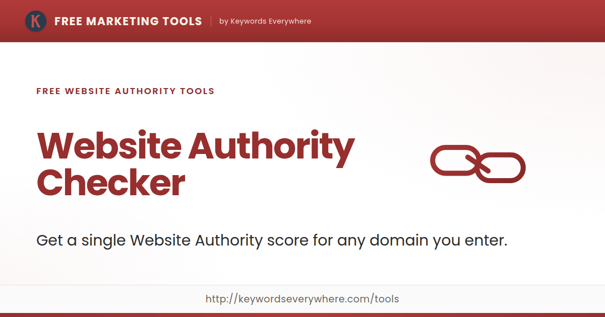 Website Authority Checker - Free Website Authority Tools
